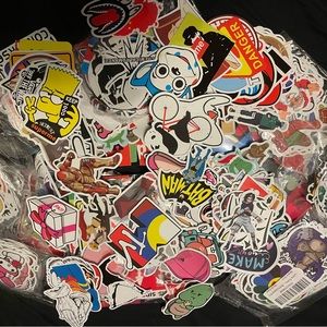 🔴 25 Piece Skateboard Stickers